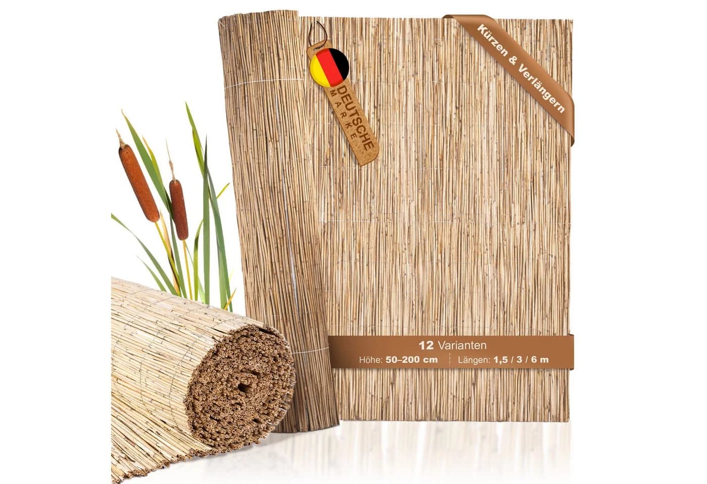 BooGardi Schilfrohrmatte Sichtschutz Natur - Bild 2
