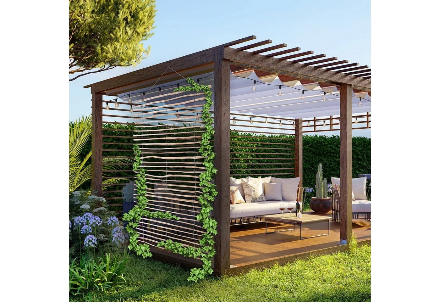 BooGardi Rankhilfe Leiter Holz 50x200cm Kletterhilfe Garten - Bild 3