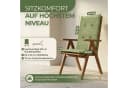 Petsation Hochlehnerauflage Florence Olivgrün mit Schaumstoffpolster Bild 1