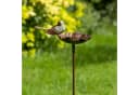 Moritz Gartenstecker Vogeltränke Grün mit Vogel Bild 1