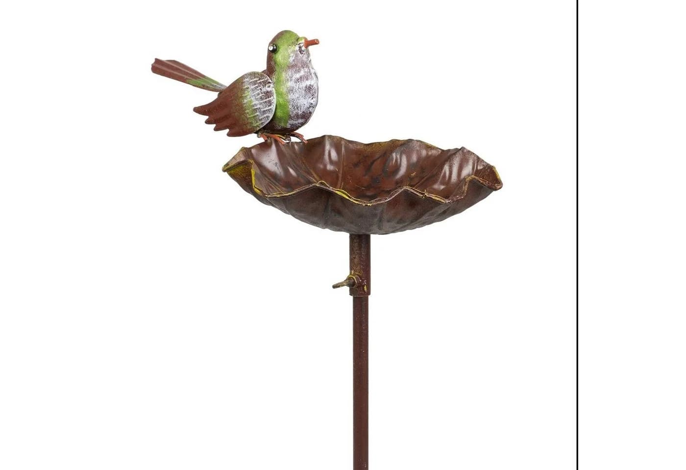 Moritz Gartenstecker Vogeltränke Grün mit Vogel - Bild 2