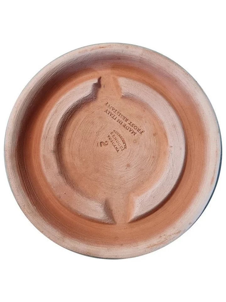 Teramico Terrakotta Pflanzteller 25cm Frostfest Brauner Untersetzer - Bild 2