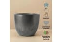 Teramico Blumentopf Egg Pot Anthrazit Frostfest Bild 4