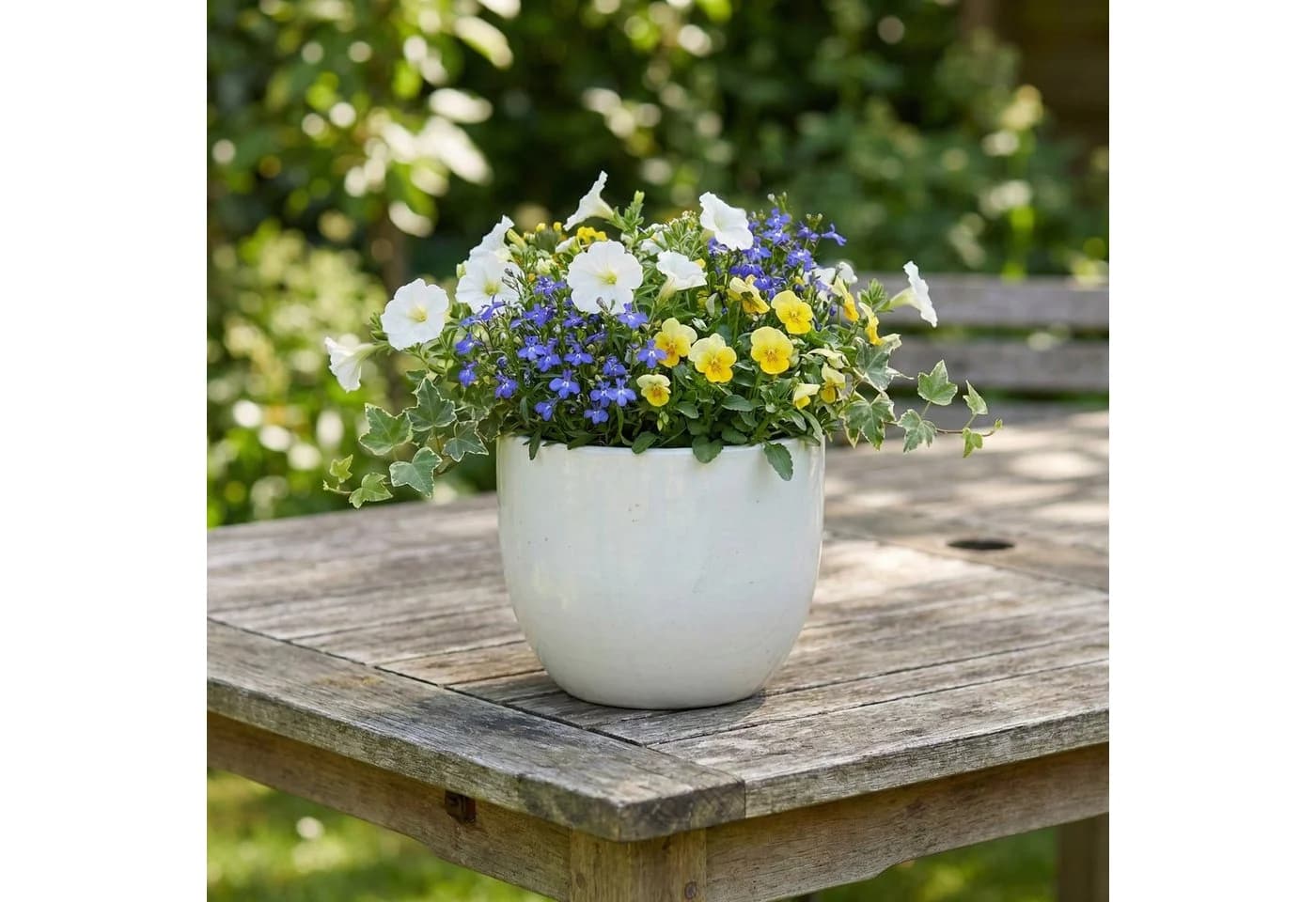 Teramico Blumentopf EGG-POT Keramik Weiß Ø 21 cm frostfest