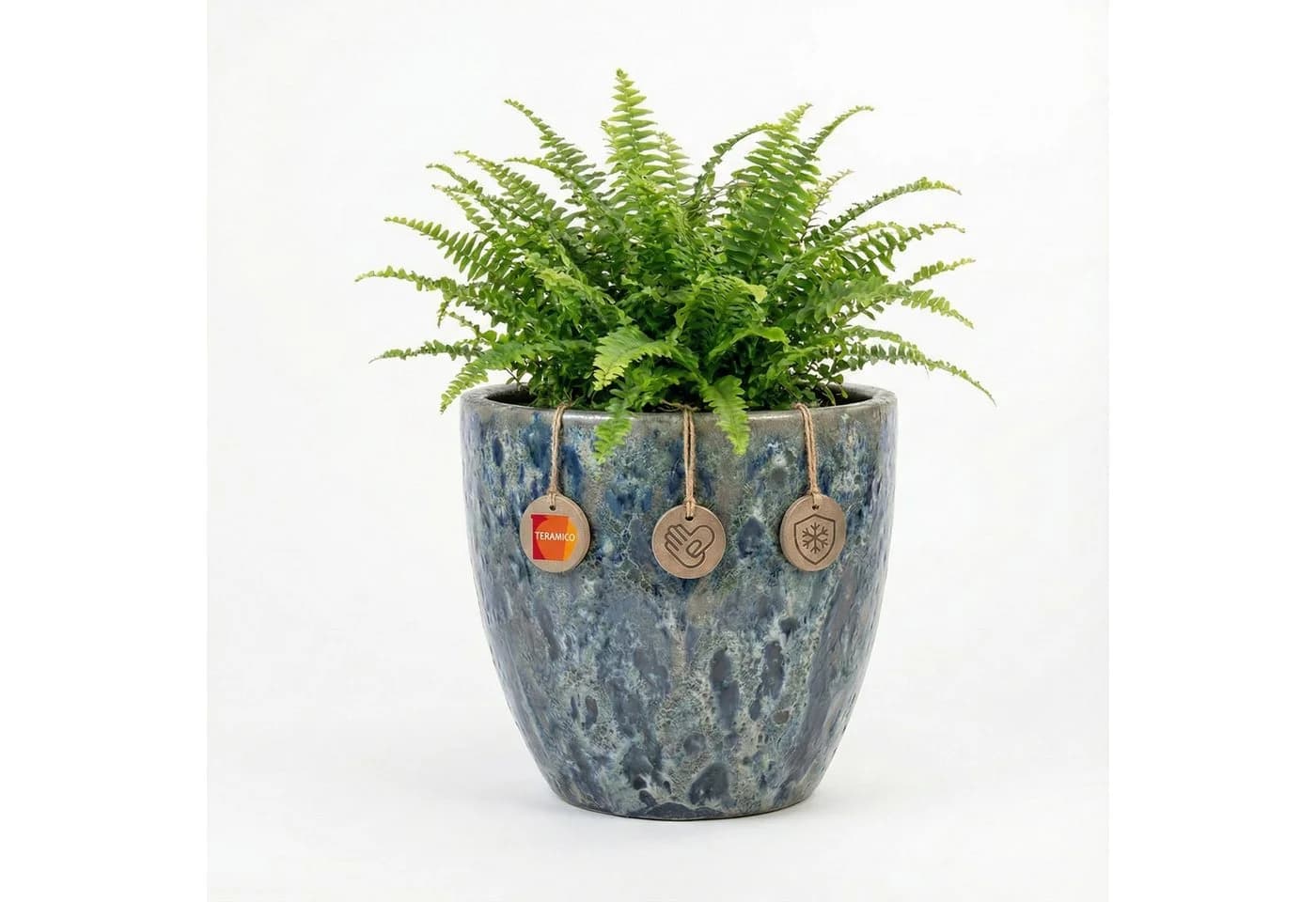 Teramico Blumentopf "Egg Pot" Lava Blau Keramik - Bild 2