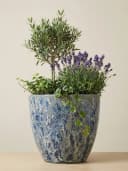 Teramico Blumentopf "Egg Pot" Lava Blau Keramik Bild 5