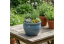 Teramico Blumentopf Keramik "Bavaria" Antik-Grau Ø 21 cm Bild 1