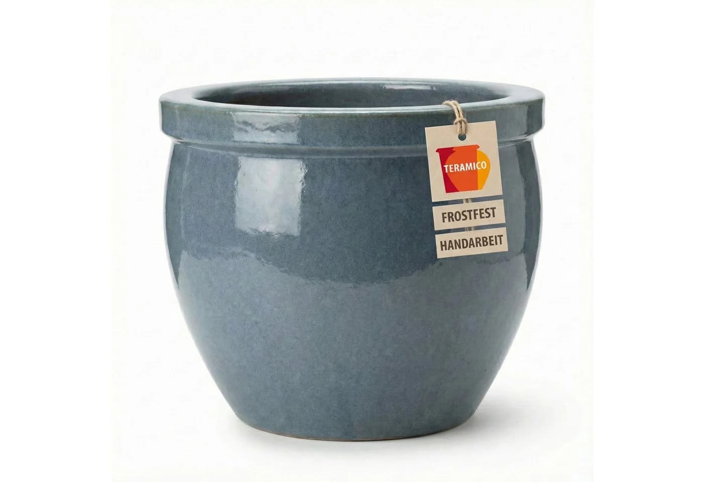 Teramico Blumentopf Keramik "Bavaria" Antik-Grau Ø 21 cm - Bild 2