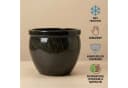 Teramico Blumentopf Tall Braun Frostfest UV-Fest Bild 5
