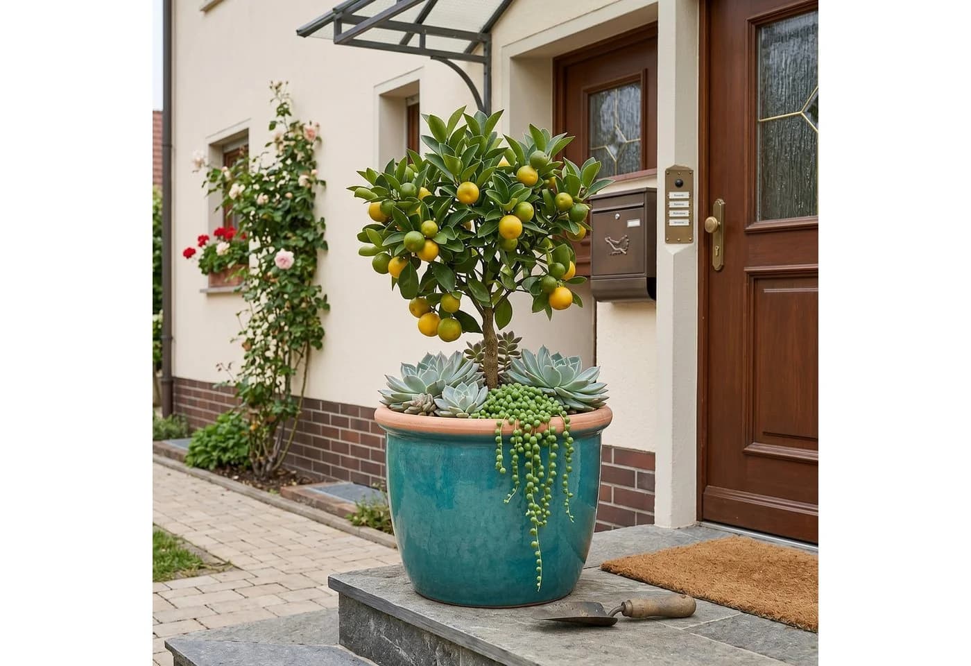 Teramico Keramik Blumentopf Farmer Hellgrün Frostsicher