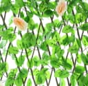 Dekoleidenschaft Weidenzaun Dekozaun Rose Grün Bild 5