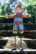 Dekoleidenschaft Gartenfigur Vogelscheuche Metall Bunt 76 cm Bild 1