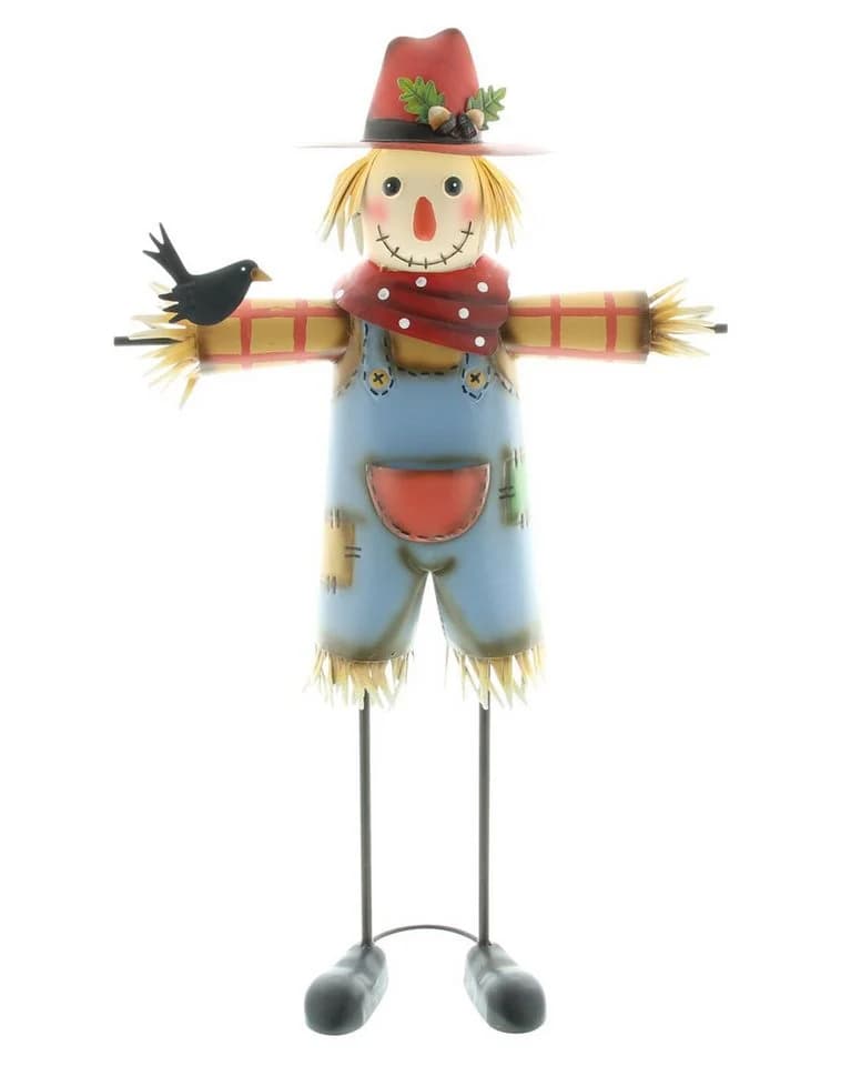 Dekoleidenschaft Gartenfigur Vogelscheuche Metall Bunt 76 cm - Bild 2