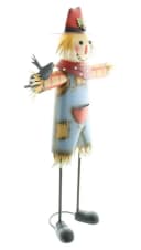 Dekoleidenschaft Gartenfigur Vogelscheuche Metall Bunt 76 cm Bild 5