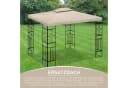 habeig Pavillon-Ersatzdach 3x4m Beige PVC Wasserdicht Bild 5