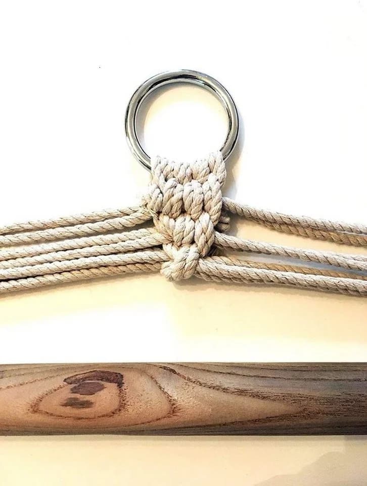 Habeig Hängesessel Beige Baumwoll-/Polyestergemisch - Bild 5