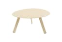 habeig Gartentisch Ovaler Beistelltisch Stahl Creme Bild 2