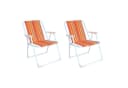 Mojawo Klappstuhl 2er Set Campingstuhl Outdoor Gartenstuhl Tropisch gestreift Bild 2