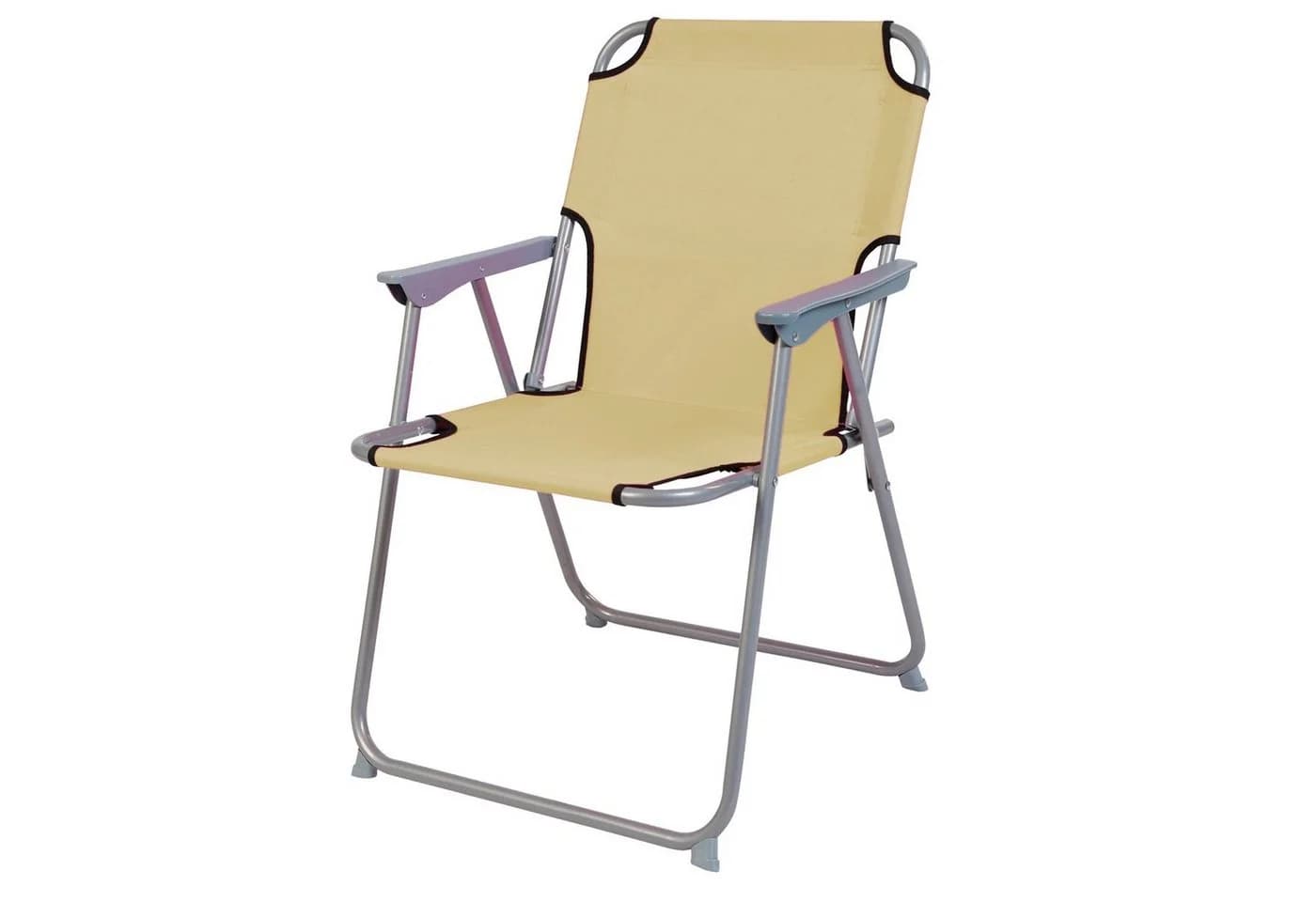 Mojawo Klappstuhl Campingstuhl Beige Metall