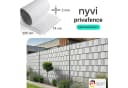 NYVI Sichtschutzstreifen Privafence Weiß 3D Optik Bild 1