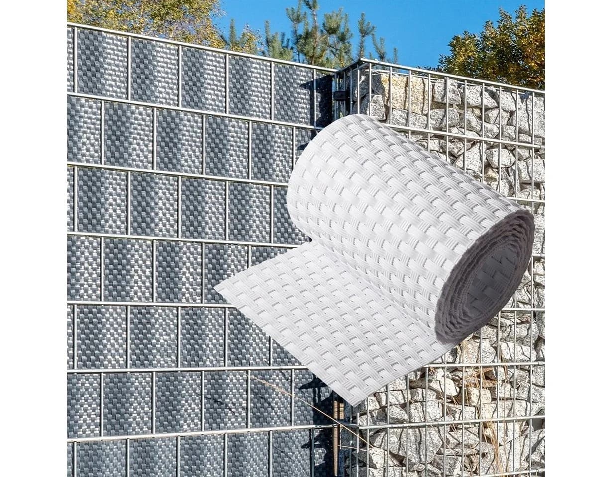 NYVI Sichtschutzstreifen Privafence Weiß 3D Optik - Bild 2