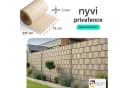 NYVI Sichtschutzstreifen Privafence 255x19 cm Beige HDPE 3D Optik Bild 2