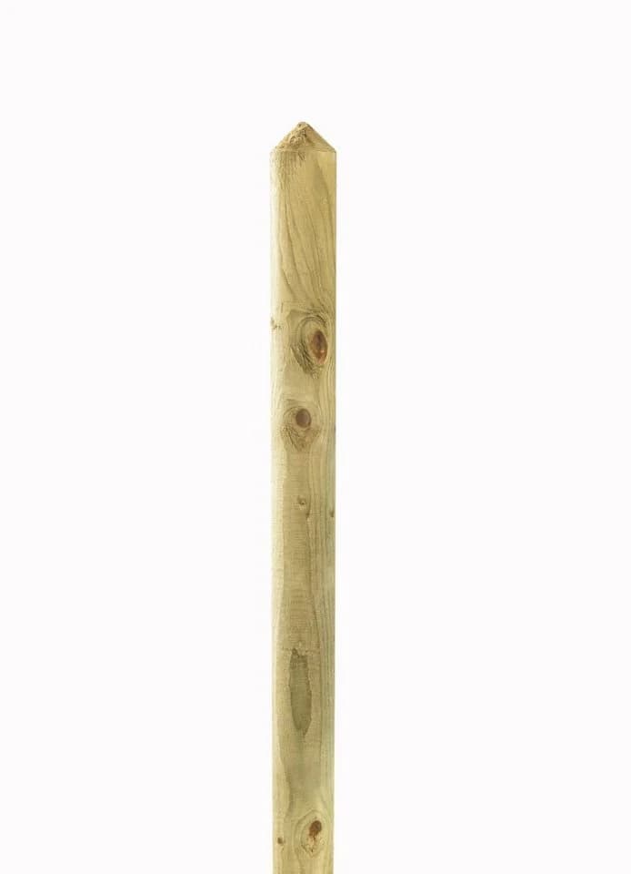 Mega-Holz Zaunlatten-Paket Halbpalisade Kiefer 80cm 40-Stück Grün