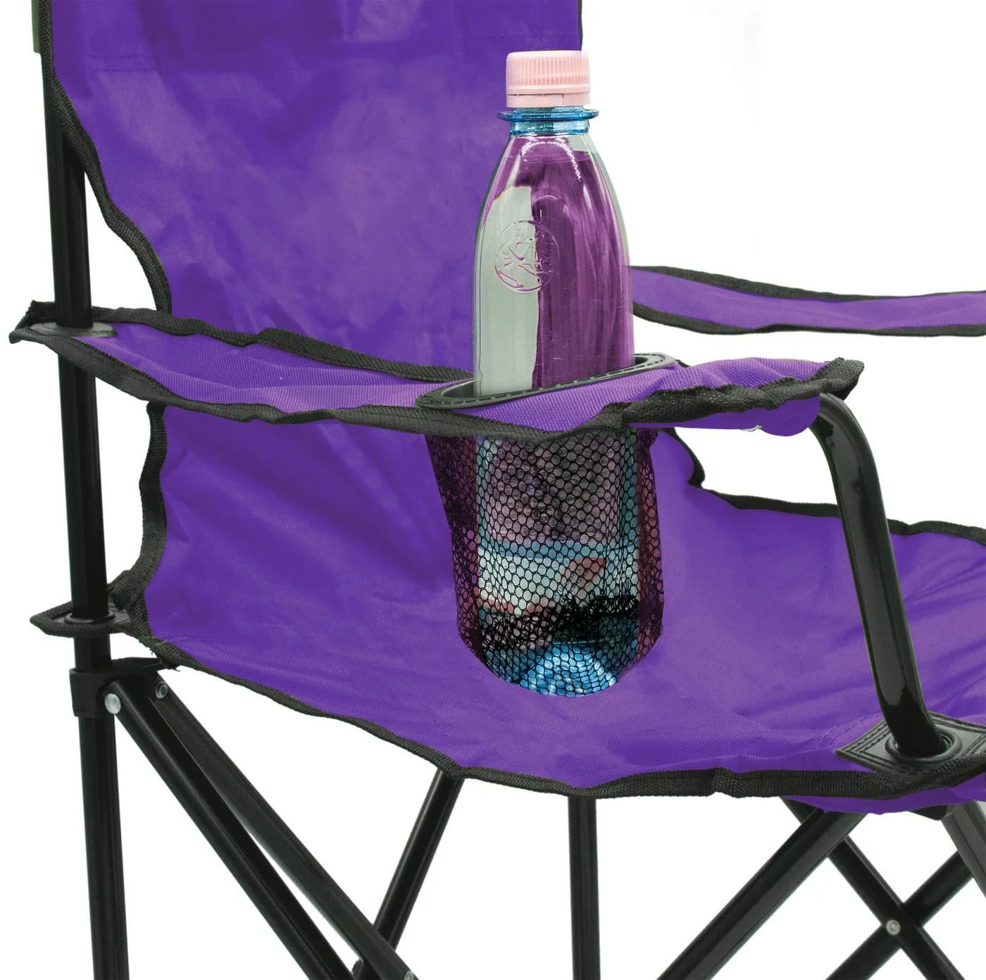 Spetebo Campingstuhl mit Getränkehalter und Tragetasche - Lila - Bild 4