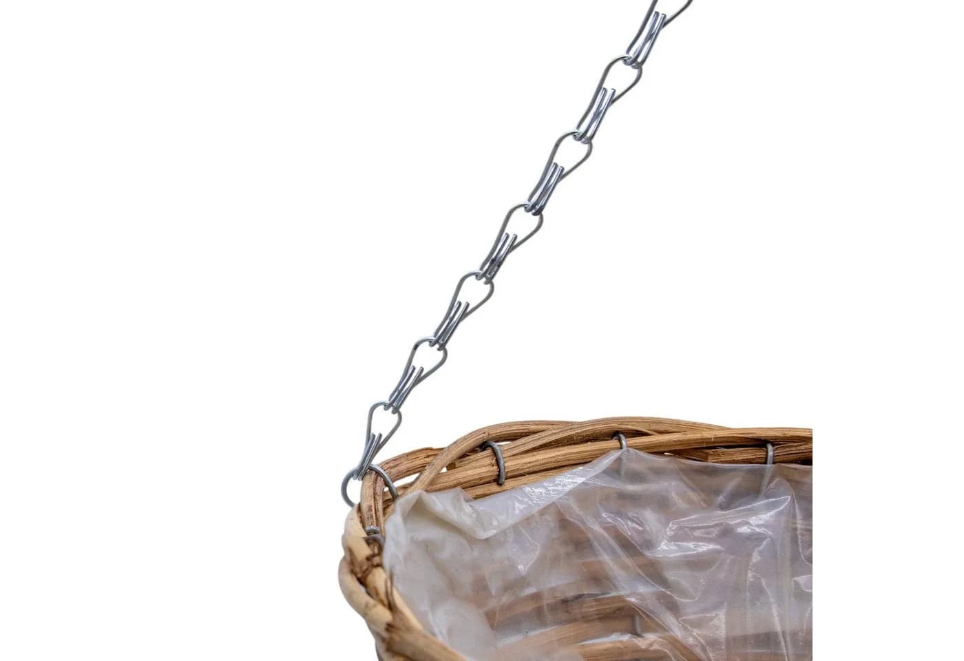 Spetebo Hängekorb aus Weide mit Kette - Pflanzkorb Ø 35 cm - Bild 3