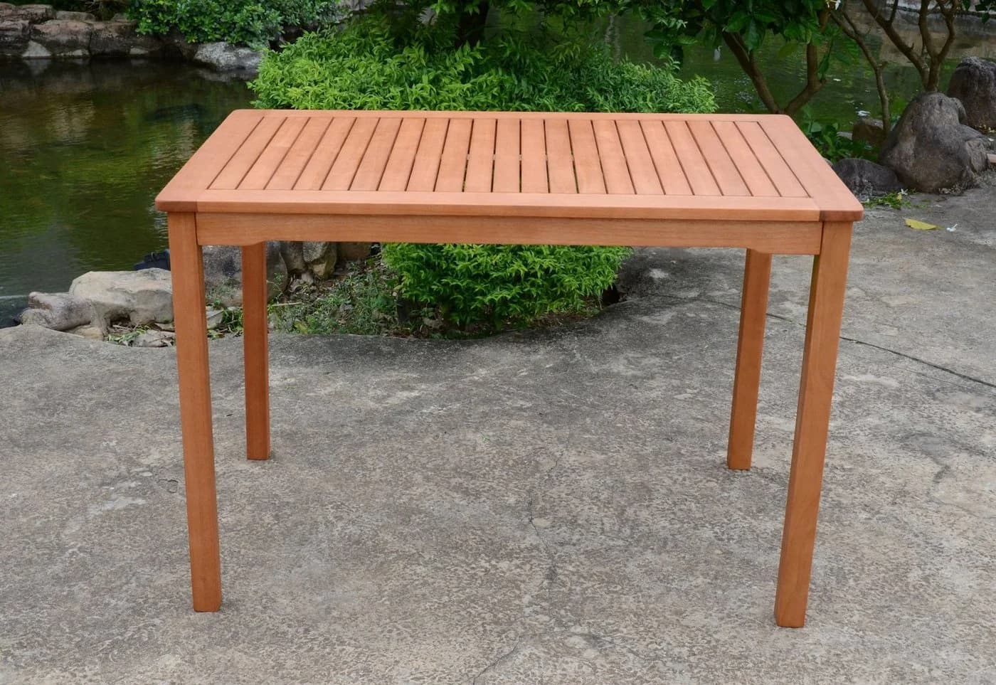 Spetebo Gartentisch PITTSBURGH Eukalyptus Massivholz geölt