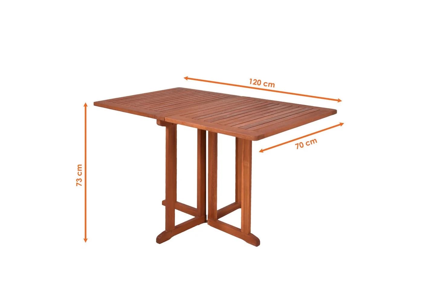 Spetebo Gartentisch BALTIMORE Eukalyptus Holz Klappbar Geölt