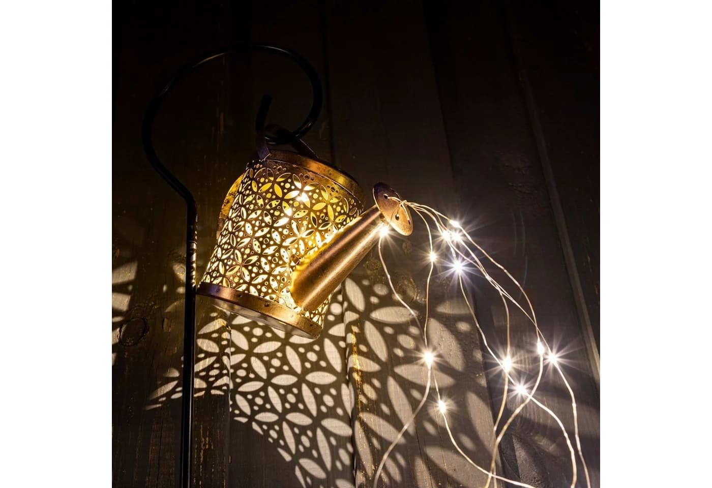 Spetebo LED Solar Gießkanne mit Erdspieß - 40 LED warm weiß - Bild 3