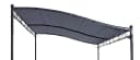 Spetebo Ersatzdach Anbaupavillon Grau 300x250 cm mit Klettverschluss Bild 1