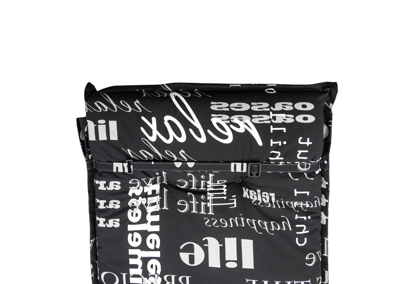 Spetebo Liegenauflage Universal Sonnenliegen Polsterauflage Schwarz/Weiß/Grau - Bild 3