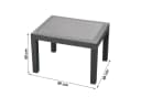 Spetebo Gartentisch Anthrazit Rattan Optik Kunststoff Beistelltisch Bild 1