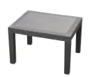 Spetebo Gartentisch Anthrazit Rattan Optik Kunststoff Beistelltisch Bild 2