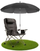 Styngard Sonnenschirm Stuhl Schwarz UV Schutz 50+ 120 cm Bild 2