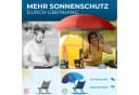 Styngard Sonnenschirm Rot UV-Schutz 50+ für Liegestuhl Bild 1