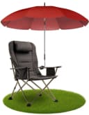 Styngard Sonnenschirm Rot UV-Schutz 50+ für Liegestuhl Bild 2