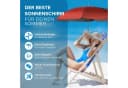 Styngard Sonnenschirm Rot UV-Schutz 50+ für Liegestuhl Bild 4