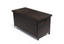 DM-Handel Kissenbox Poly Rattan mit Rädern Grau Braun Beige Bild 2