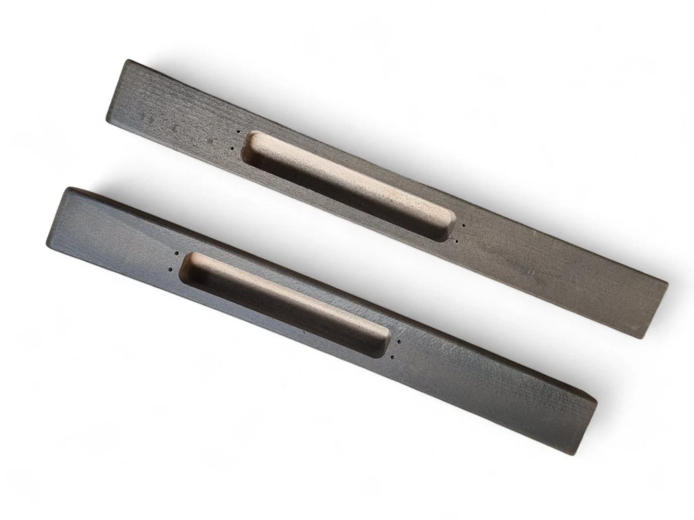 DM-Handel 2x Ersatzarmlehnen für Garten-Klappstuhl Buche Braun/Grau/Natur