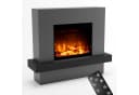 GLOW FIRE Elektrokamin PANDORA Grau/Weiß mit Heizung & LED-Flammeneffekt Bild 2