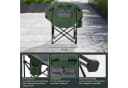 Skandika Moonchair Sirkka Campingstuhl klappbar grün mit Kühlfach Bild 3