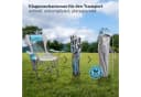 Skandika Campingstuhl Toras grau/blau mit Fußablage & Kopfkissen Bild 4