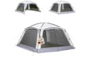 Skandika Pavillon Fortun Outdoor Shelter Grau mit Moskitonetz Bild 2