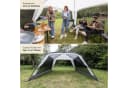 Skandika Pavillon Fortun Outdoor Shelter Grau mit Moskitonetz Bild 5