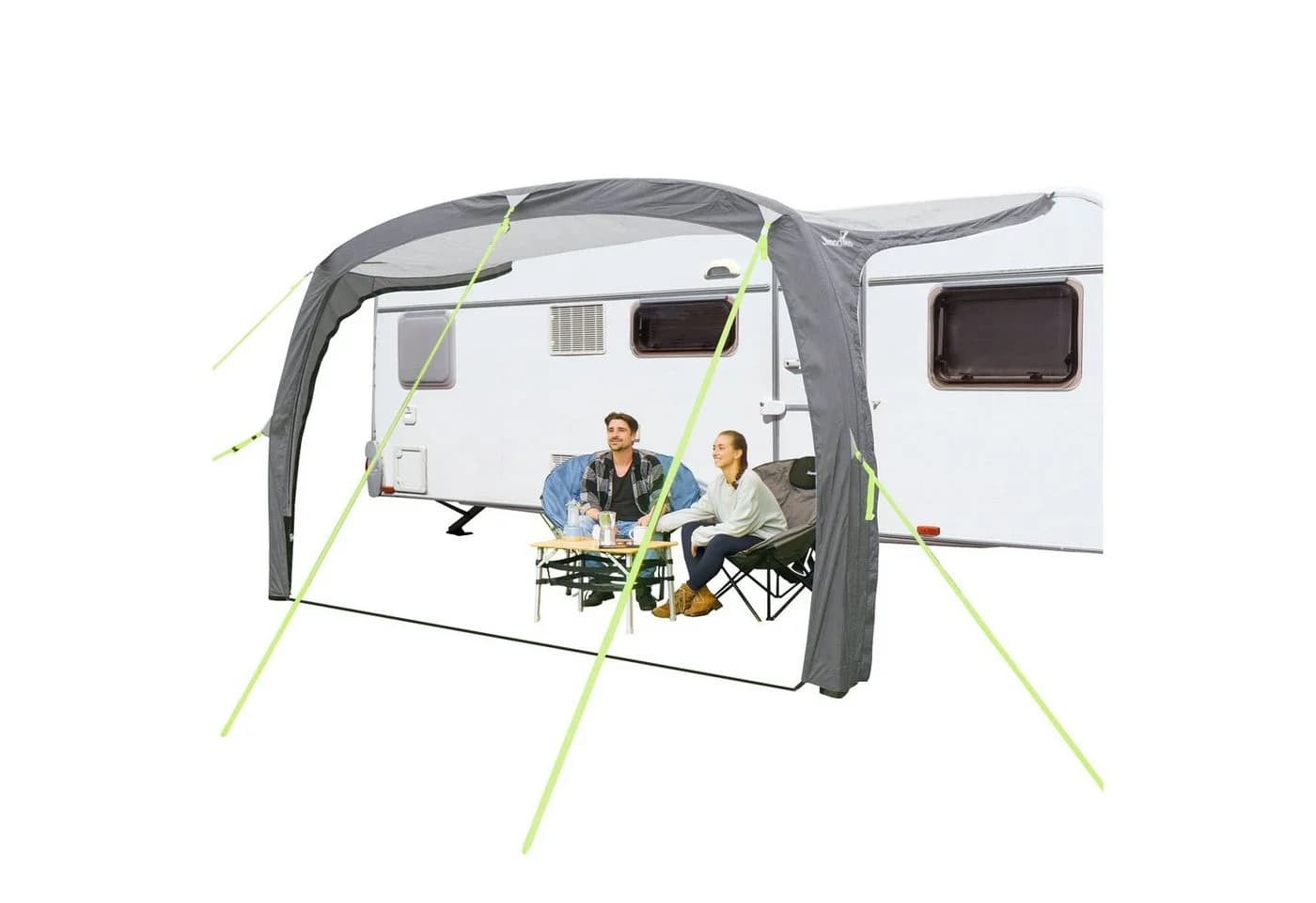 Skandika Vorzelt Vika Air Caravan 400 Grau aufblasbar - Bild 2