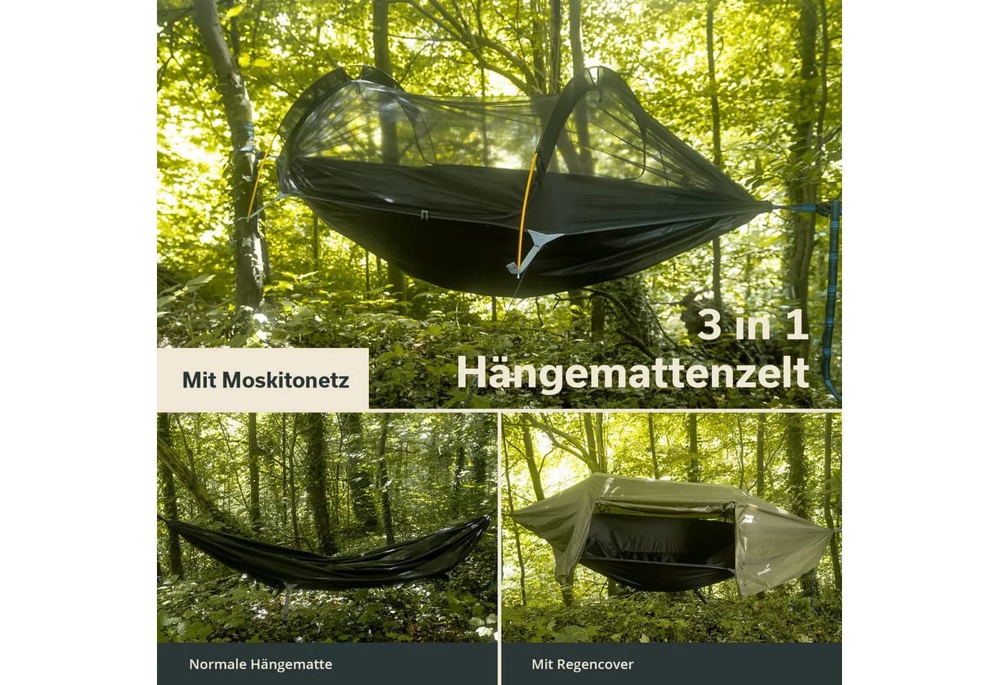 Skandika Hängemattenzelt Rian Ultraleicht 1 Person Grün