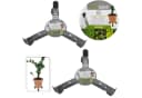 Progarden Pflanzenroller 2er Set Metall Grau 360° Rollen bis 50 kg Bild 2